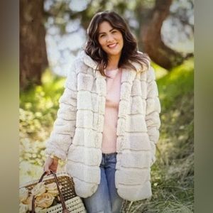 Jillian Harris x Joe Fresh Faux Fur Jacket